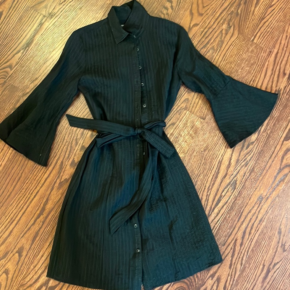Banana Republic Black Button Down Dress